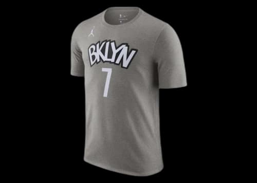 Jordan NBA Brooklyn Nets Kevin Durant T-shirt Grey