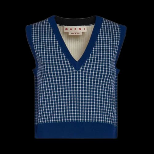 Marni Sleeveless V Neck Sweater 'Multicolor'