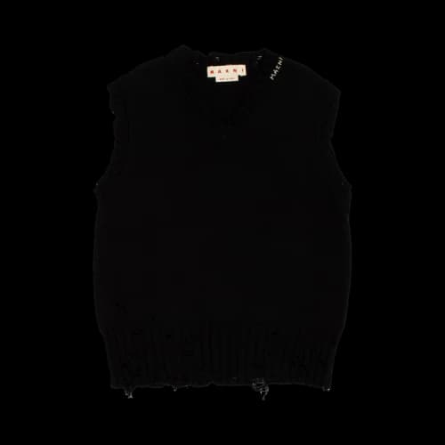 Marni V Neck Sweater 'Black'