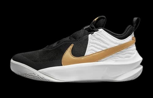 Nike Team Hustle D 10 Black Metallic Gold (GS)