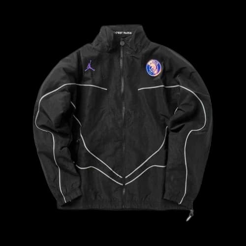 Air Jordan x Paris Saint-Germain Anthem Jacket 'Black/Hyper Pink/Pyschic Purple'
