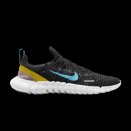 Nike Free Run 5.0 Dark Smoke Grey Vivid Sulfur Chlorine Blue