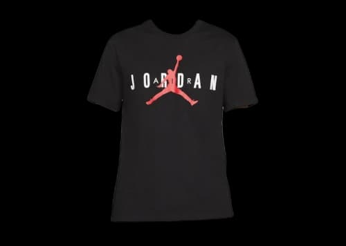 Jordan Air Wordmark T-shirt Black/White/Gym Red