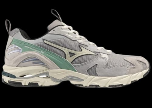 Mizuno Wave Rider 10 Opal Gray Pristine Creme de Menthe