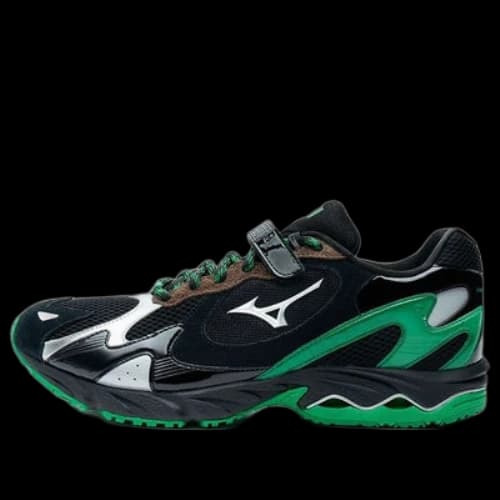 Mizuno x Randomevent Wave Rider 1 'Black Green Silver'