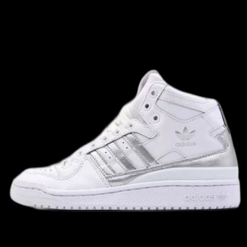 adidas originals Forum Mid 'Refined White/Metallic Silver' (Women's)
