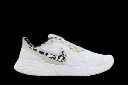 Nike Revolution 5 Premium Light Bone Leopard Womens