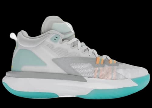 Jordan Zion 1 White Dynamic Turquoise