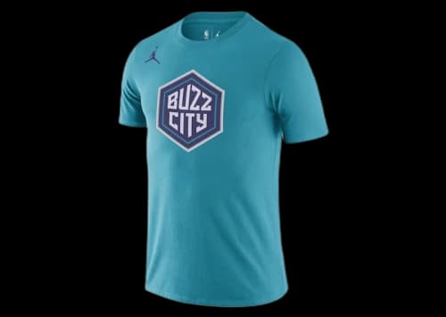 Jordan NBA Charlotte Hornets Logo Dri-Fit T-shirt Teal