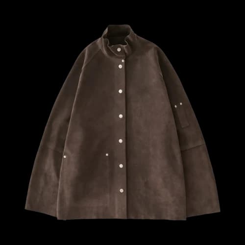 Studio Nicholson Suede Utility Jacket 'Grey'