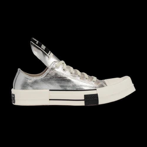 Converse x Rick Owens DRKSHDW TURBODRK Low 'Silver Lacquer'