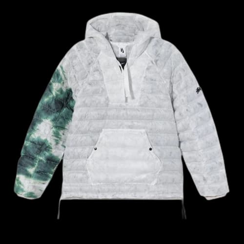 Nike x Stussy Tall Insulated Pullover Jacket 'White/Gorge Green'