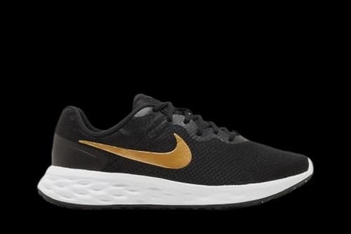 Nike Revolution 6 Black Metallic Gold
