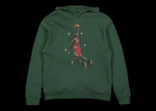 Jordan Essentials Slam Dunk Contest Graphic Fleece Hoodie Pine Green