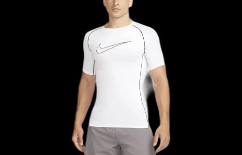 Nike Fitness Clothing Men's White Moderate Straight Fit
