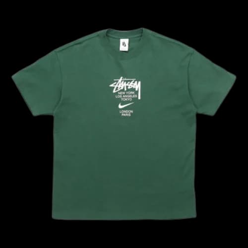 Nike x Stussy Alphabet T-Shirt Asia Sizing 'Green'