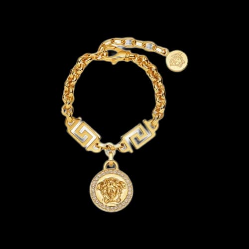 Versace Icon Medusa Bracelet 'White/Gold'
