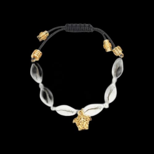 Versace Shell Bracelet 'Black/White/Gold'