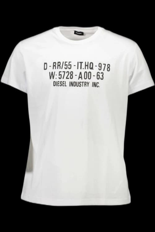 Diesel Cotton Men's T-Shirt White - DI2457381
