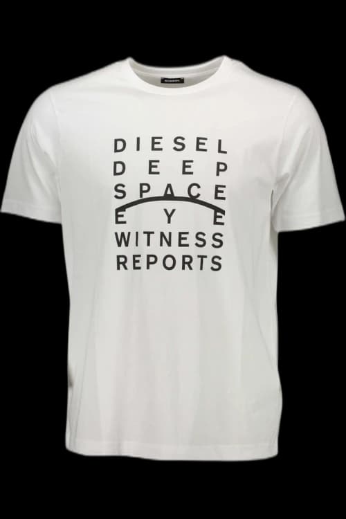Diesel Cotton Men's T-Shirt White - DI2461388