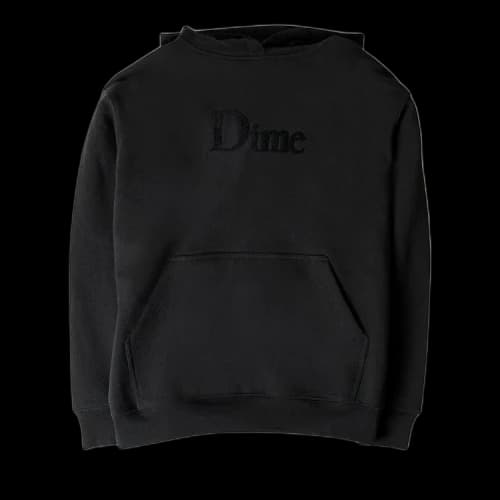 Dime Classic Chenille Logo Hoodie 'Black'