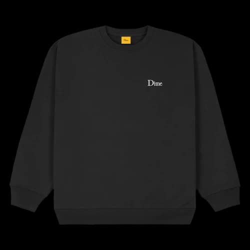Dime Classic Small Logo Crewneck 'Black'