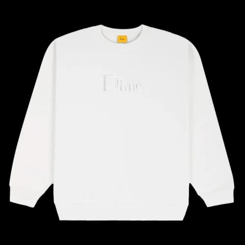 Dime Classic Embroidered Crewneck 'White'
