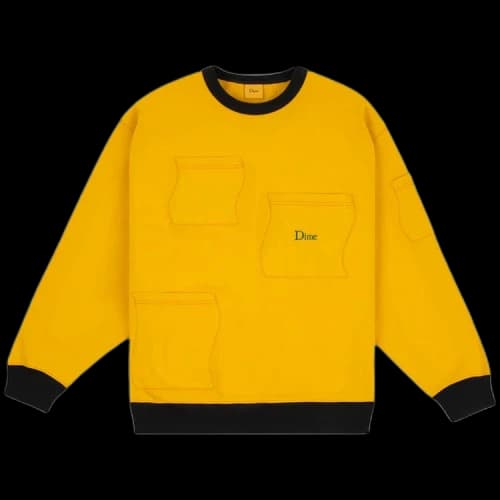 Dime French Terry Pocket Crewneck 'Yellow'