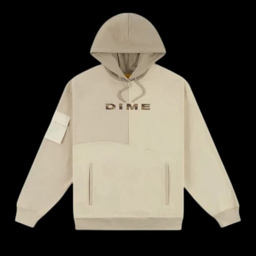 Dime 3 Tone Split Hoodie 'Sand'