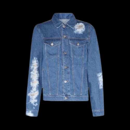 JW Anderson Distressed Denim Jacket 'Blue'