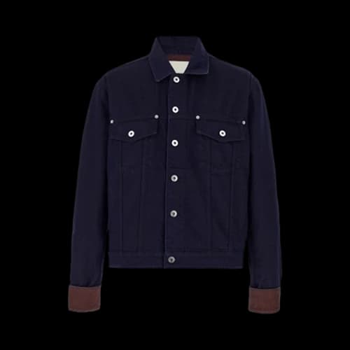 JW Anderson Turn Up Cuff Denim Jacket 'Blue'