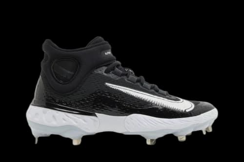 Nike Alpha Huarache Elite 4 Mid Black Blue Tint Pure Platinum White