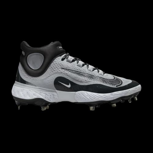 Nike Alpha Huarache Elite 4 Mid Wolf Grey White Dark Smoke Grey