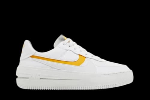 Nike Air Force 1 PLT.AF.ORM White Yellow Ochre (Women's)