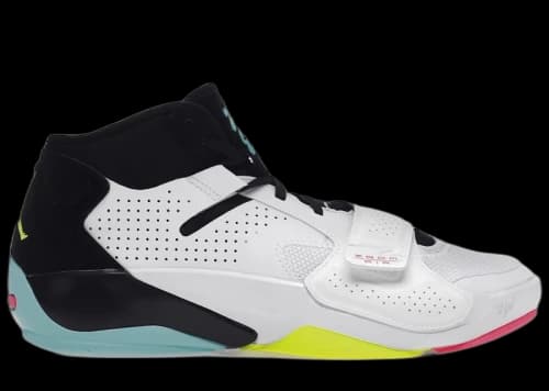 Jordan Zion 2 White Volt Dynamic Turquoise