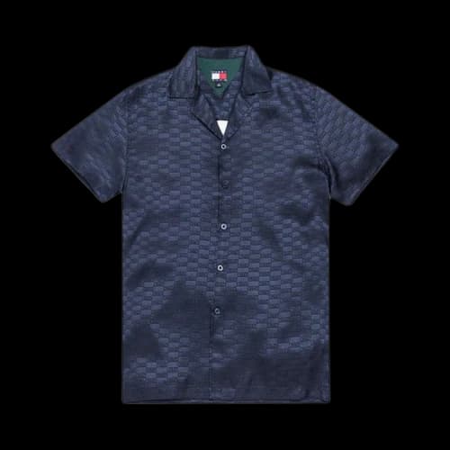 Kith x Tommy Hilfiger Satin Camp Shirt 'Navy'