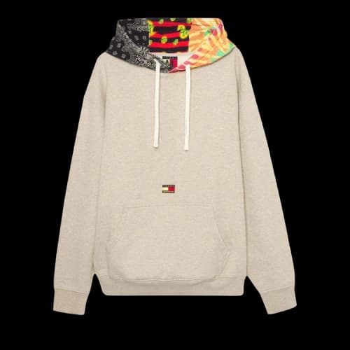 Tommy Hilfiger x Supervsn Graphic Print Hoodie 'Oatmeal Heather'