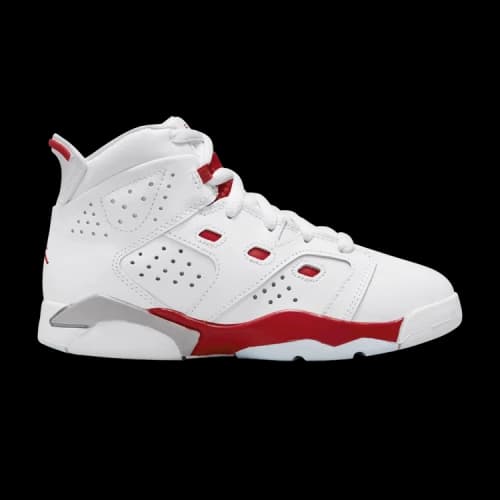(GS) Air Jordan 6 'White University Red'