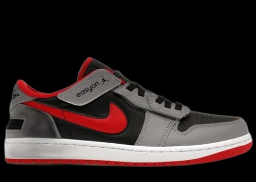 Jordan 1 Low Flyease Fire Red Cement Grey