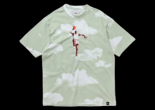 Jordan Essentials Statement 85 Printed Crew T-shirt Light Green