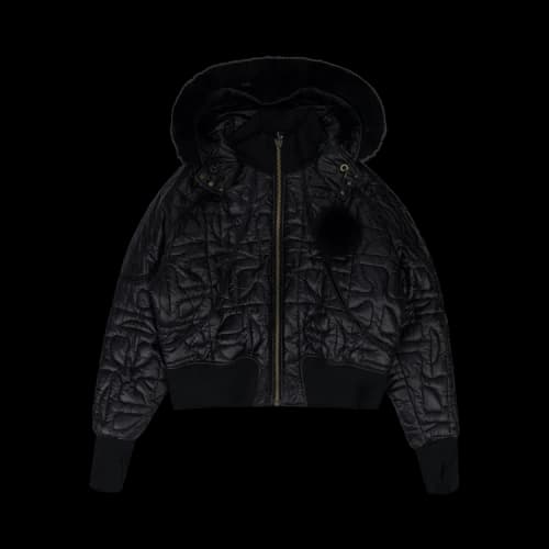 Telfar DM Quilted Bomber Down Jacket 'Black'