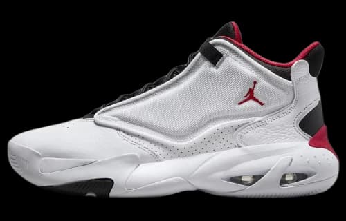 Jordan Max Aura 4 White Black University Red