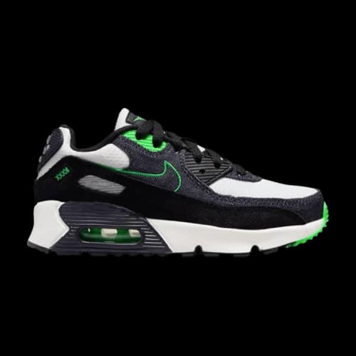 Nike Air Max 90 Leather SE Black Scream Green PS