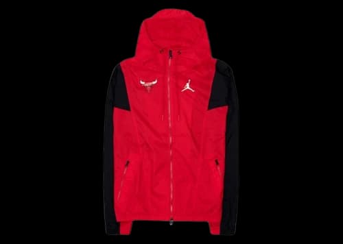 Jordan NBA Chicago Bulls Courtside Statement Loose Fit Jacket Red/White/Black