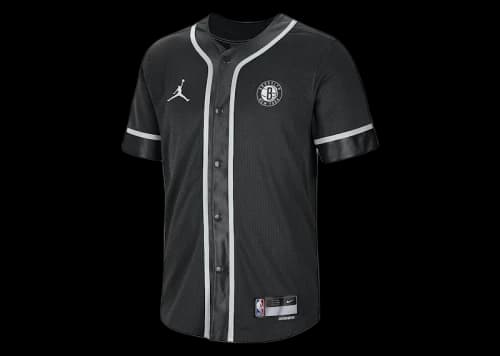 Jordan NBA Brooklyn Nets Statement Edition Dri-Fit T-shirt Black/White