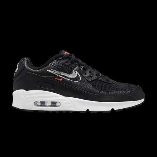 Nike Air Max 90 GS 'Black Bright Crimson'