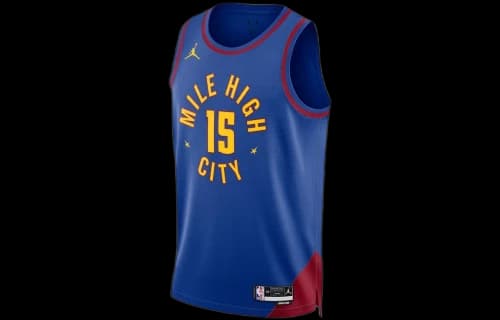 Jordan NBA Denver Nuggets Nikola Jokic Statement Edition Jersey Blue/Yellow