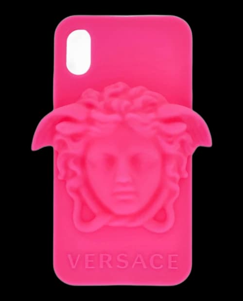 Versace Medusa Silicone XS Max Case Pink