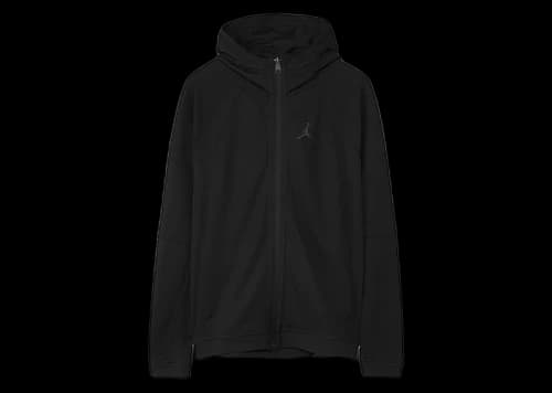 Jordan Sport Full-Zip Slim Fit Dri-Fit Hoodie Black