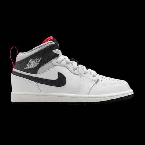 Jordan 1 Mid Summit White Infrared Black (PS)